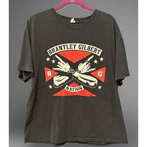 Brantley Gilbert Nation Concert T-shirt Stone Cold Country Tee Double Sided XL